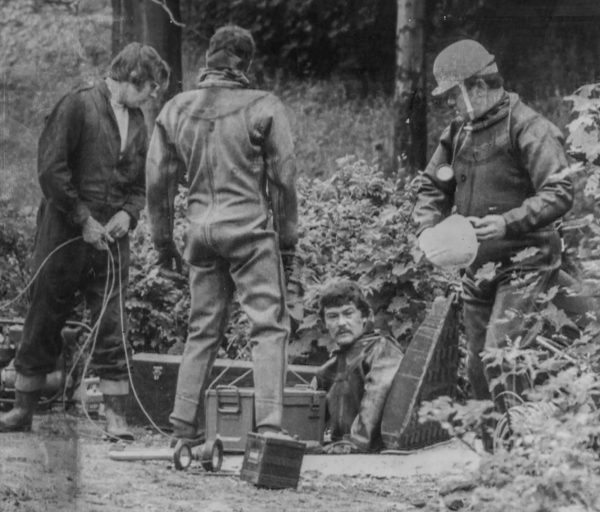 Police Frogman Going Down The Actual Shaft Where Leslie Whittle Was Found