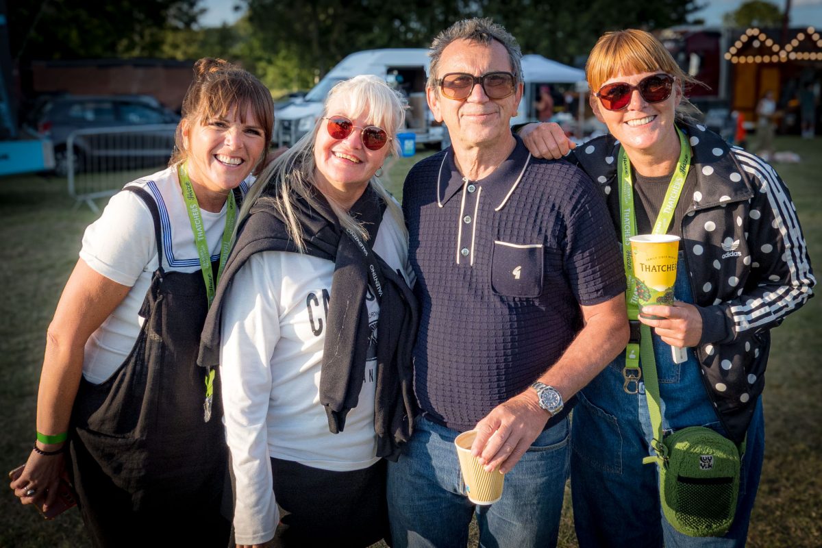 Actor Phil Daniels (Quadrophenia) with fans at Spongefest
