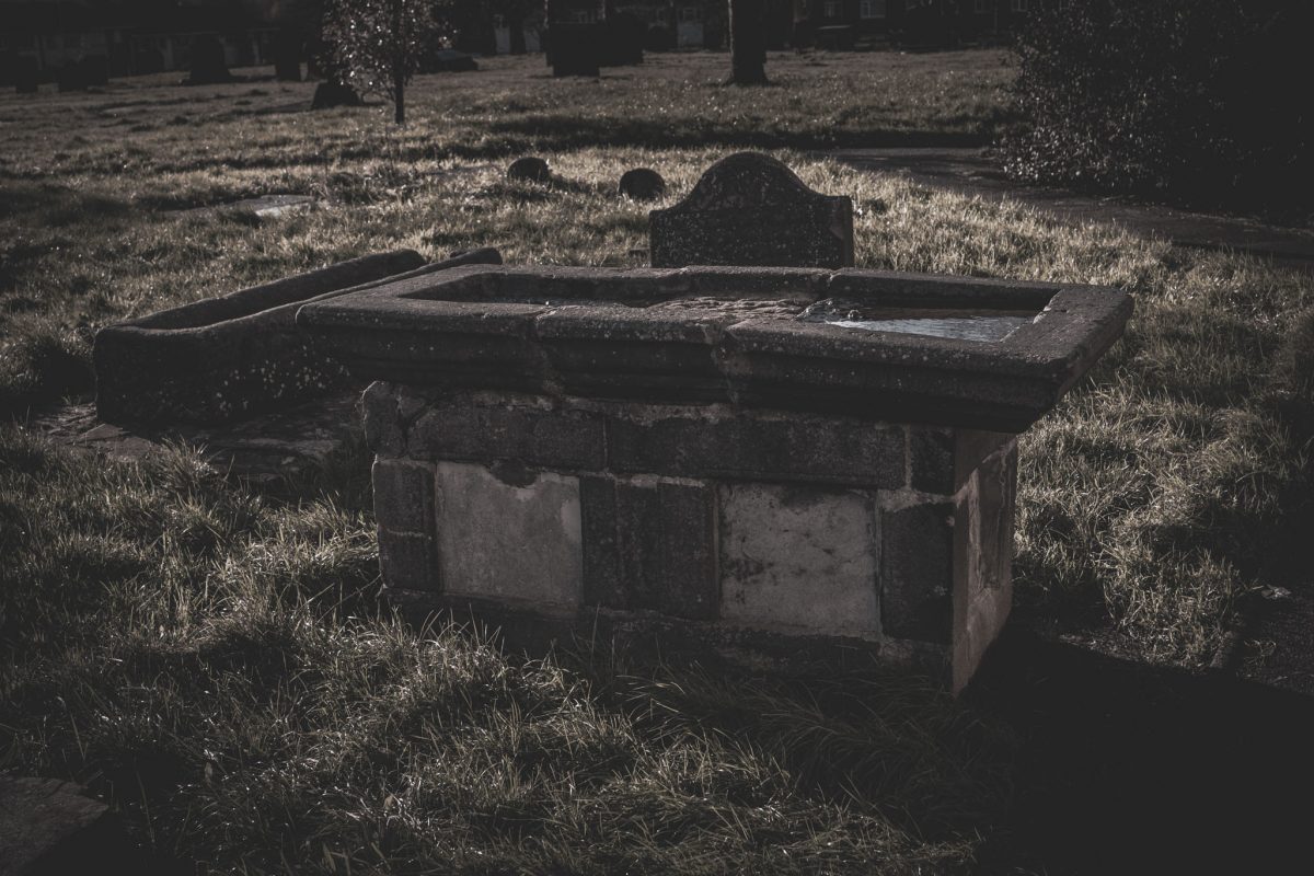 Stone Chest Tomb, Burslem Graveyard Close-up